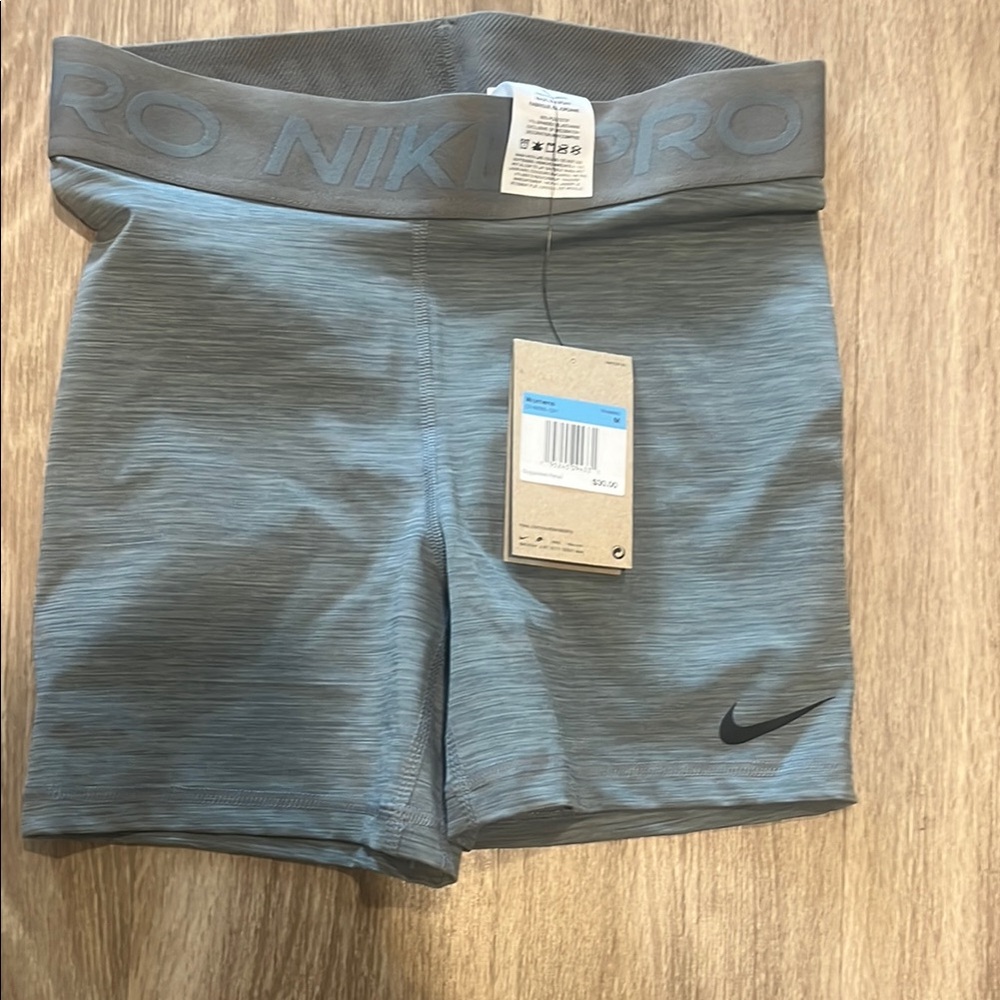 NWT Nike Women’s Compression Shorts in Heather Gray